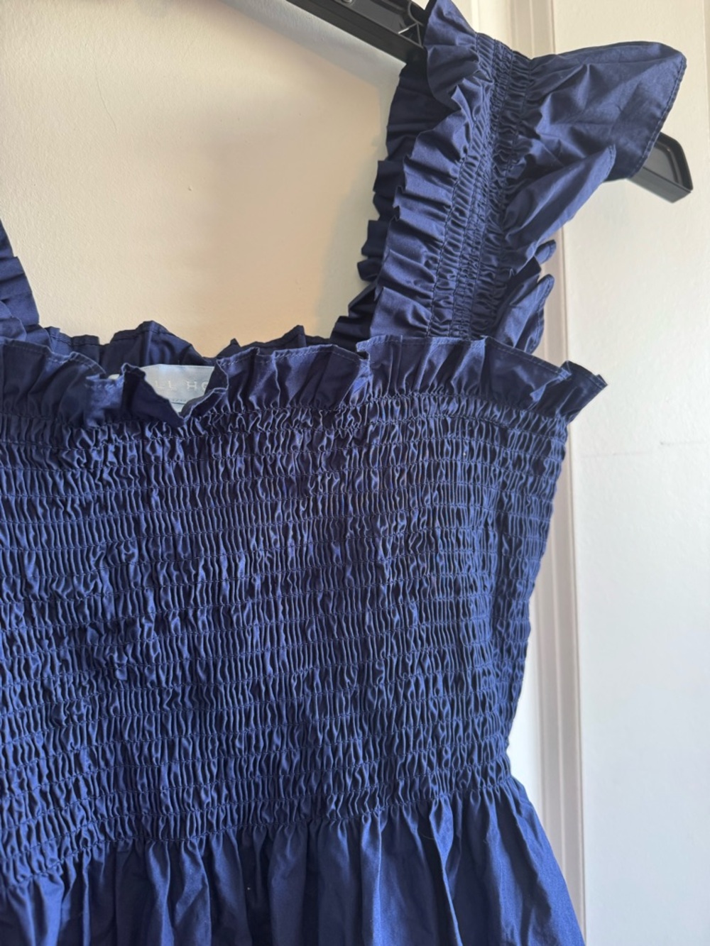 Hill House Deep Blue Smocked Tiered Midi Dress - Picture 11 of 12